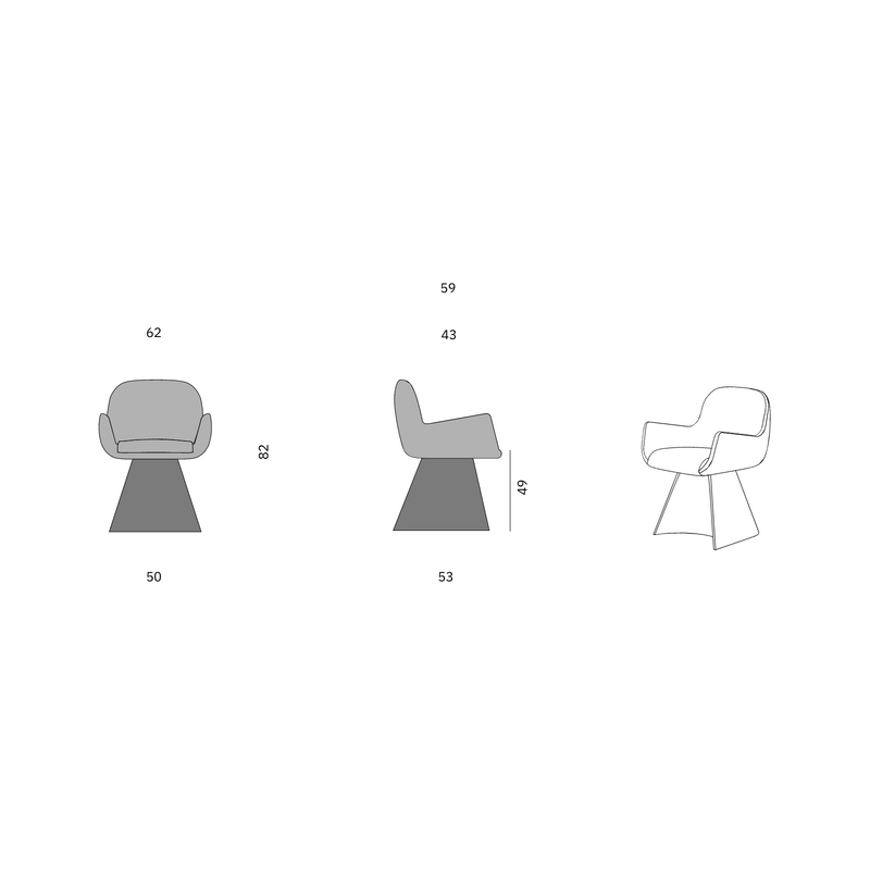 Gabo Leather | Swivel Chair