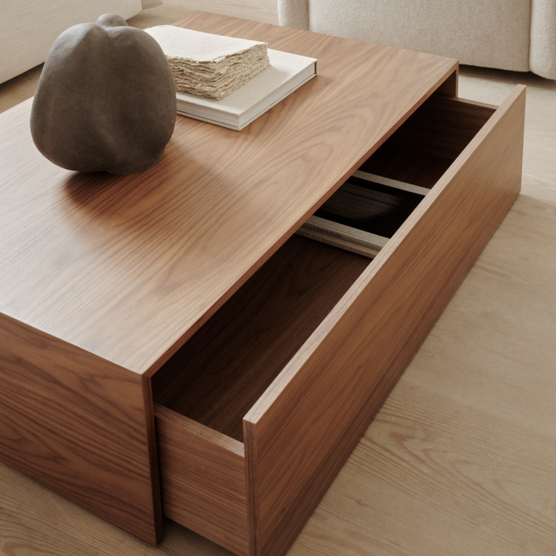 Mass | Wide Coffee Table w. Drawer