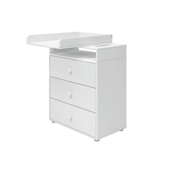 FLEXA Changing Table with Three Drawers white