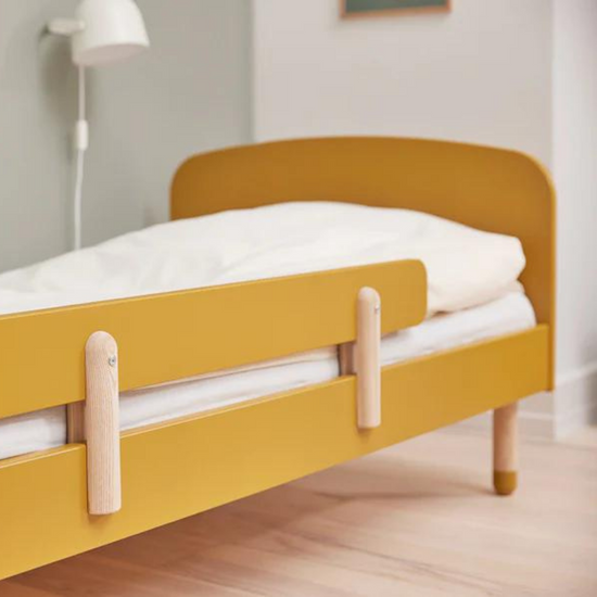 FLEXA Kids Single Bed with safety rail Dot Collection example close Up
