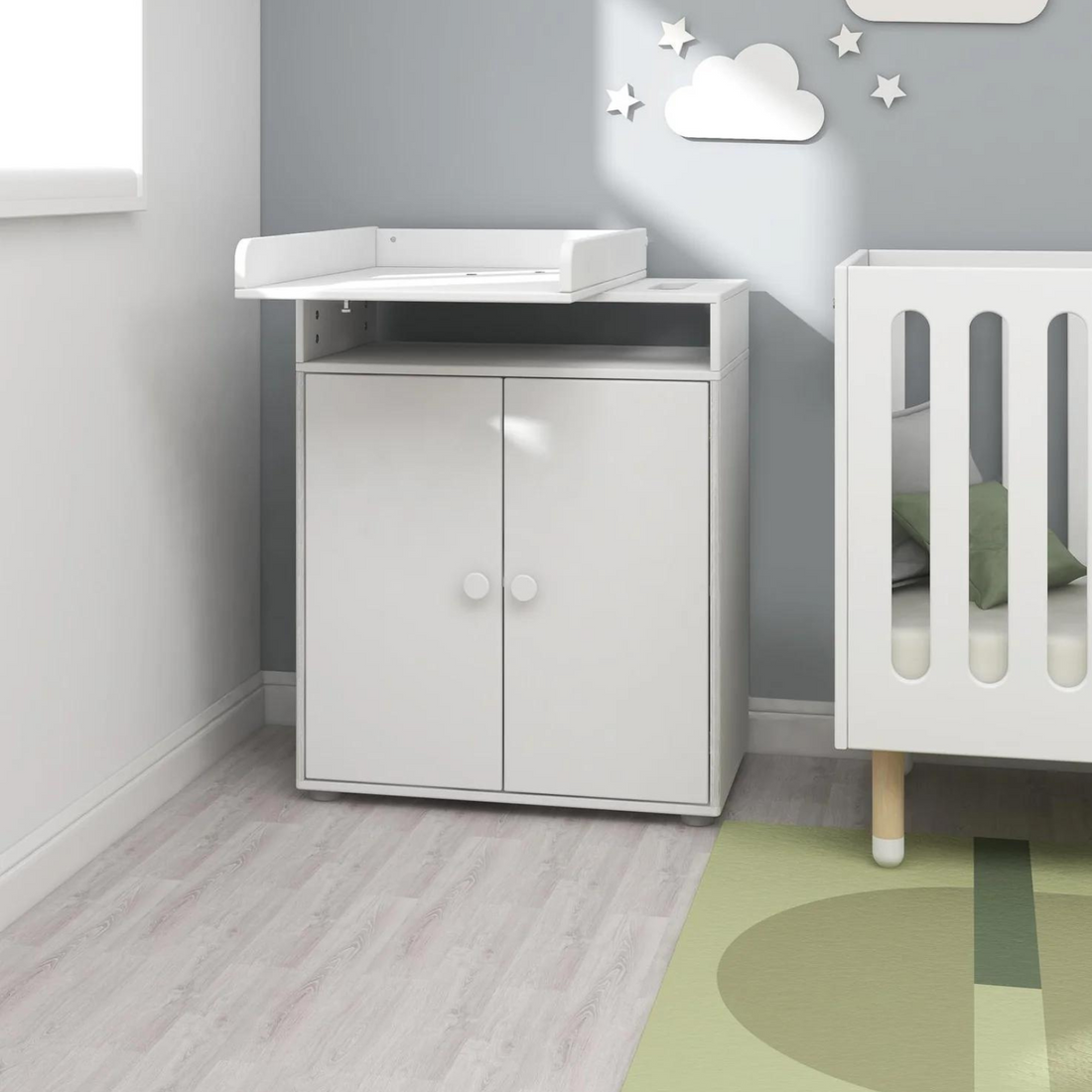 Flexa Changing Table example in baby room