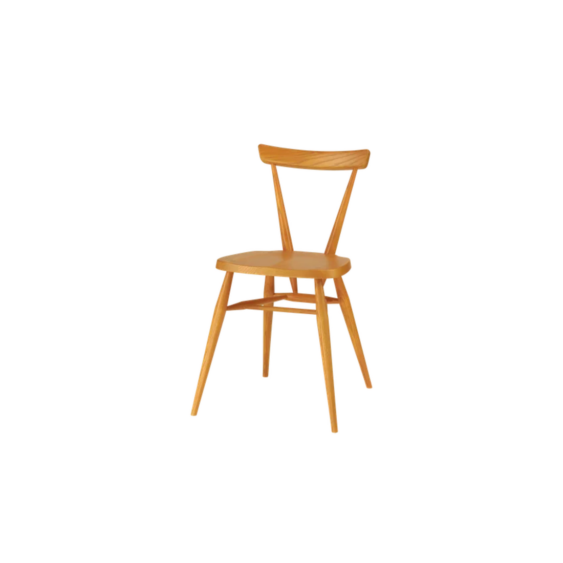 Stacking Chair in Ochre Wood finish by L.ercolani