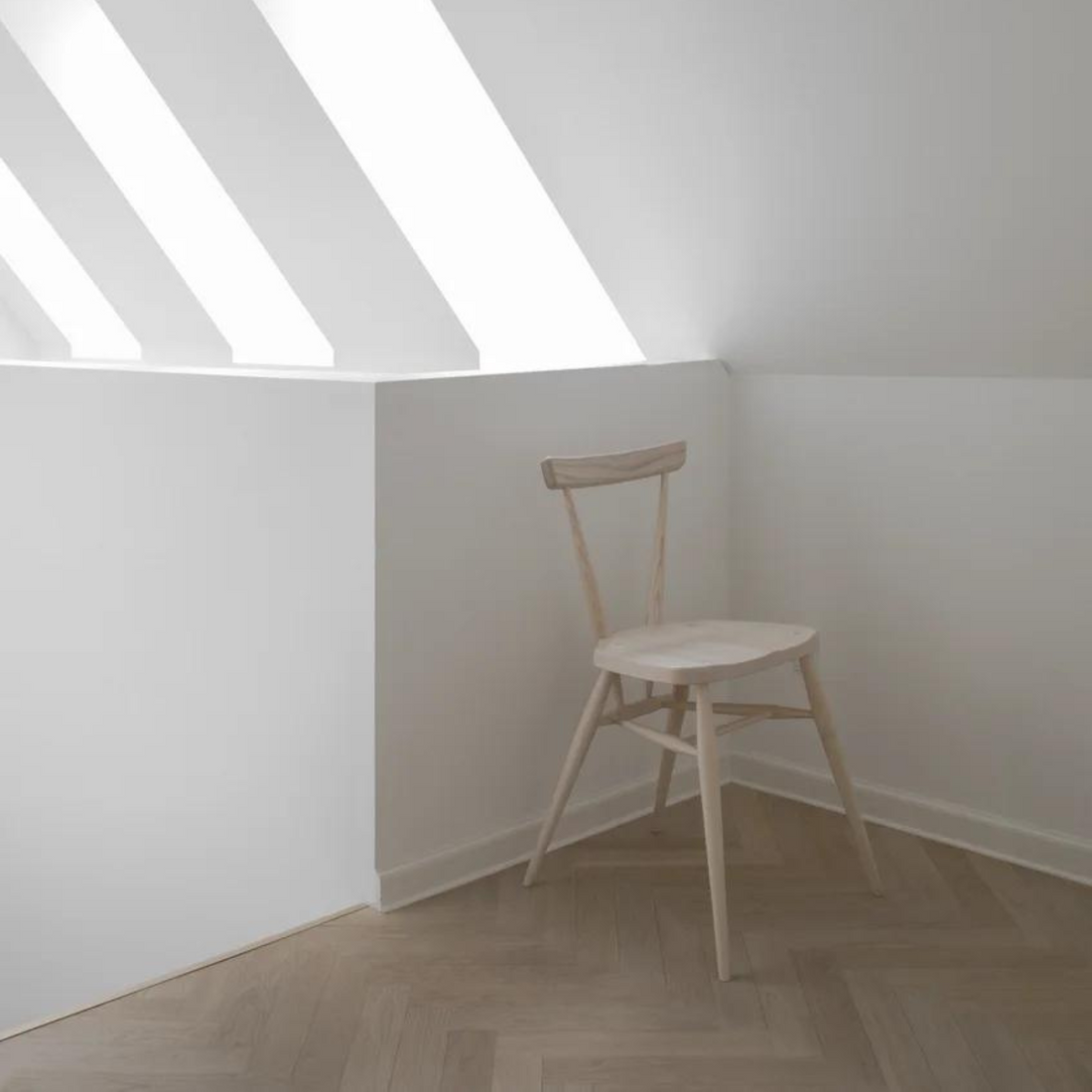 Stacking Chair in Ash Wood in Attic by L.ercolani