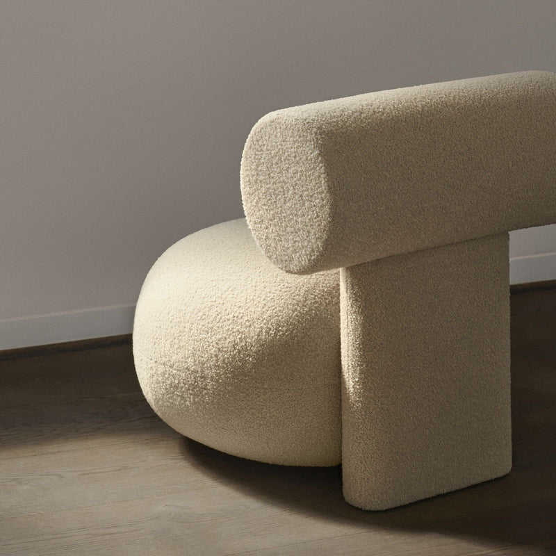 Hippo Boucle Full Upholstery | Lounge Chair