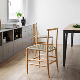 Pelleossa | Dining Chair With Straw Seat