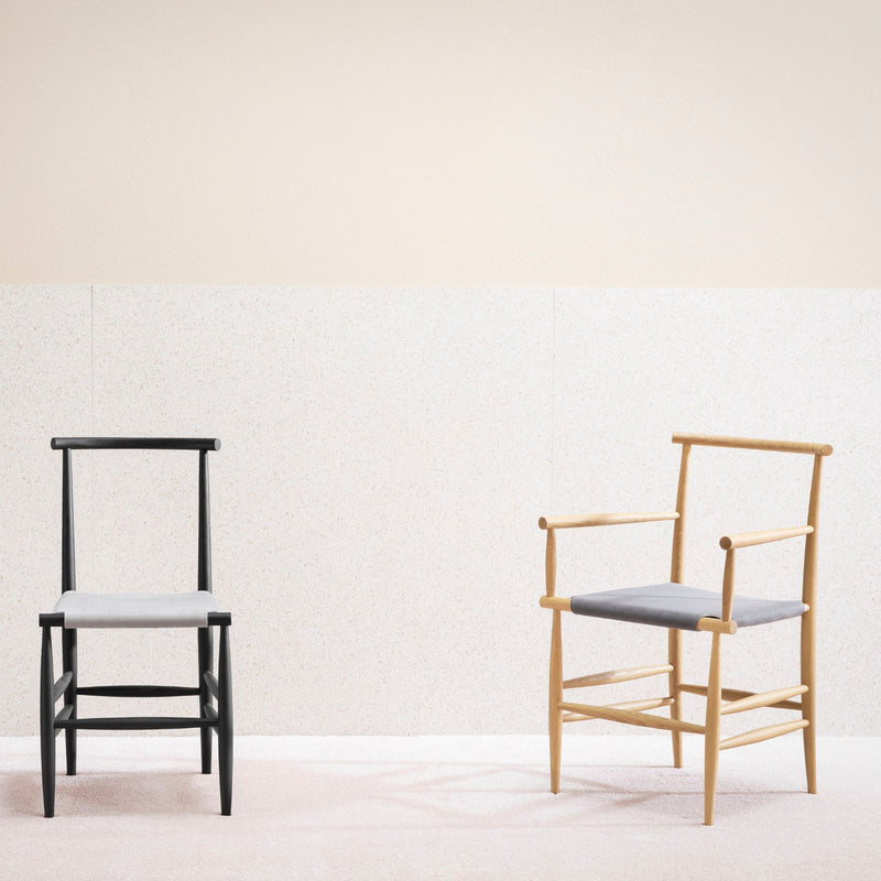 Pelleossa | Dining Chair With Leather Seat