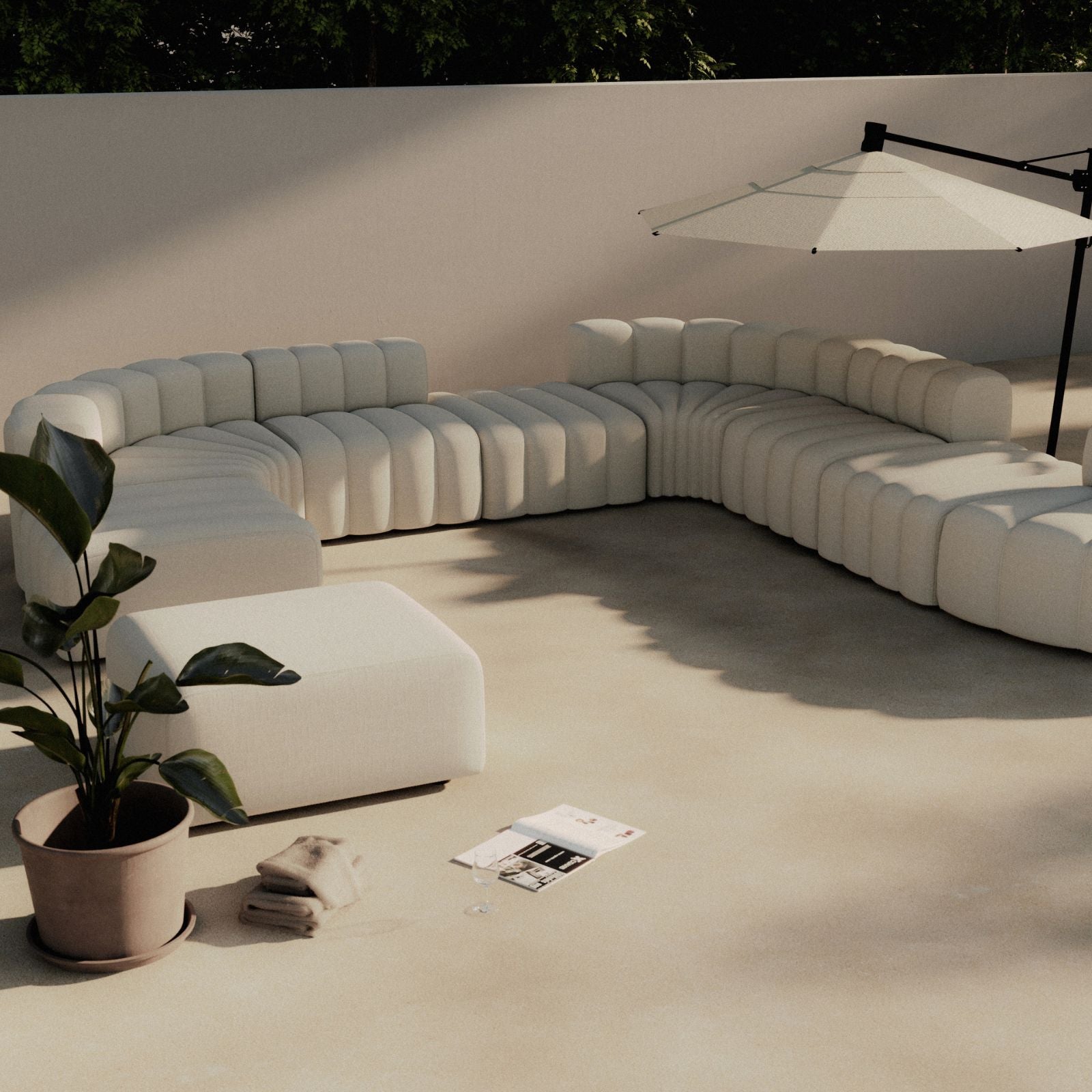 Studio | Outdoor Sofa Ottoman classic module