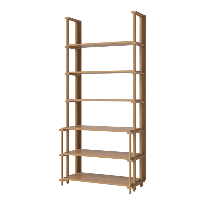 Friedman | Shelving Unit  1x6 3 Narrow/3 Deep Shelves