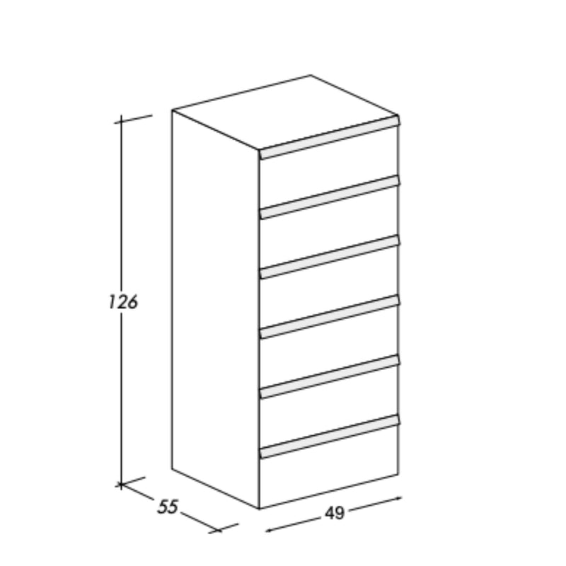 Oikos | Chest with six drawers