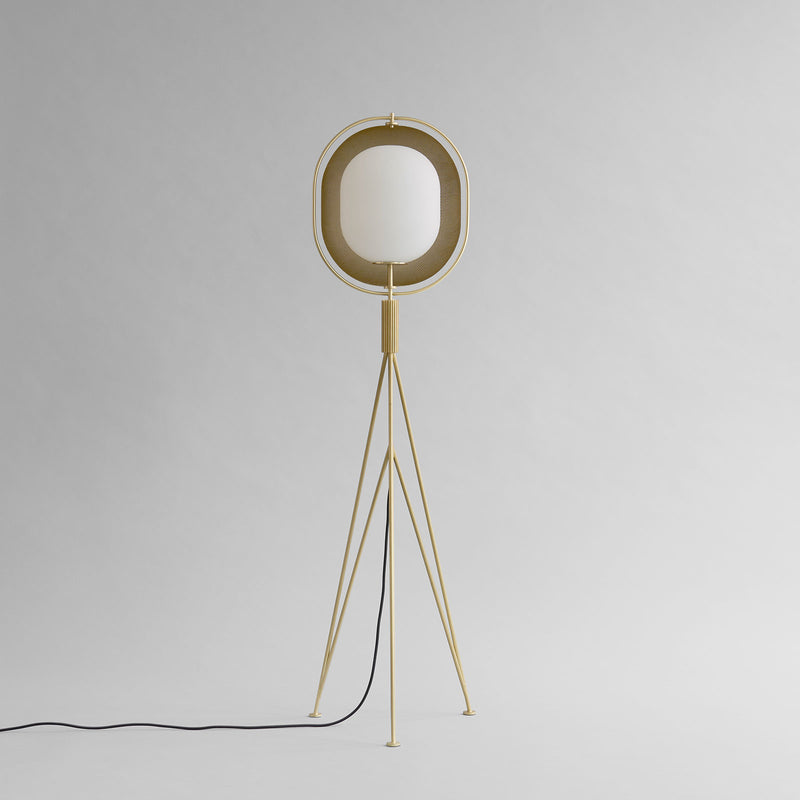 Pearl | Pendant Brass Floor Lamp